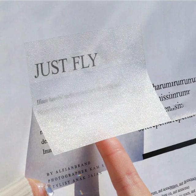 1pc Transparent Sticky Notes,Each Pack Contains Fifty Sheets,Used For Planning Life, Key Points Summary, Suitable For Students, Teachers And Office Staff, Suitable For Schools And Offices